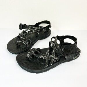 Chaco Sandals 9 EU 40 Dash Black Noir ZVolv X2 Strappy Water Sport Hiking